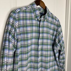 Ralph Lauren Shirt Mens L Plaid Classic Fit Button Down Long Sleeve Dress Shirt